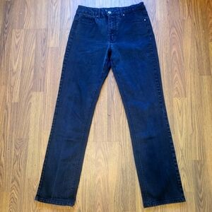 Santana Straight Fit Jeans Black Size 10x32 Dark Wash Denim A46